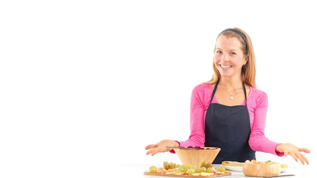 Счастливый ученик готовит